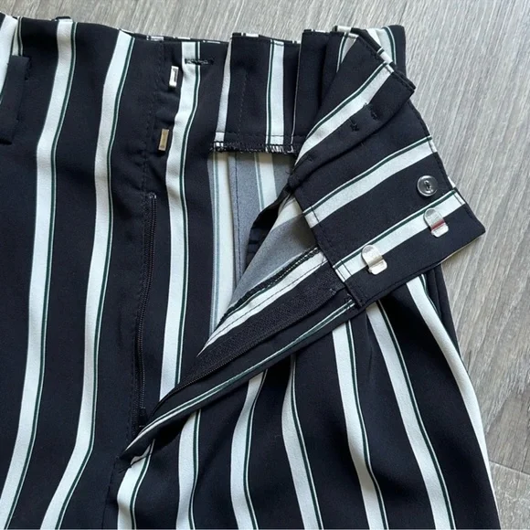H&M striped High Rise business pants Size 2 - Picture 4 of 5